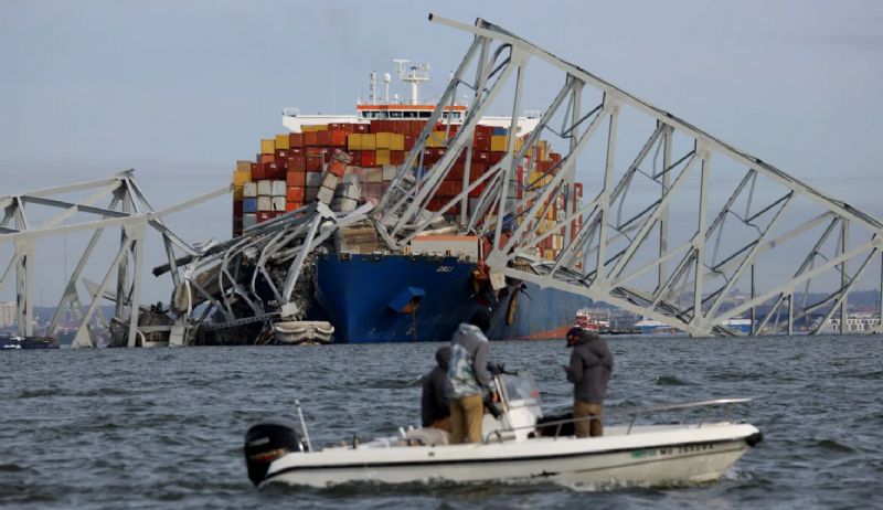 Baltimore Bridge's Weight is Pinning Container Ship Dali to the Bottom
