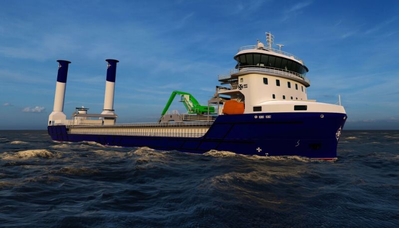 Battery-Powered Bulkers to Use Wind Rotors Optimized for Harsh Conditions