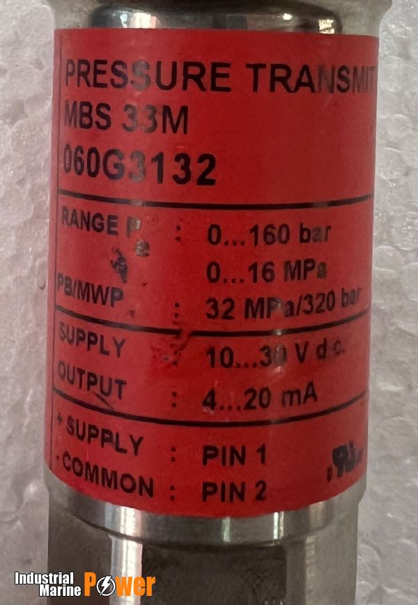 DANFOSS MBS 33M PRESSURE TRANSMITTER 060G3132 0...160BAR (for sale)