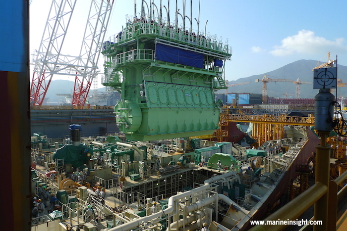 engine marine diesel ship engines mechanical shipbuilding outfitting massive eye intelligent ships parts damage fitted catching assemble maintenance boat advanced