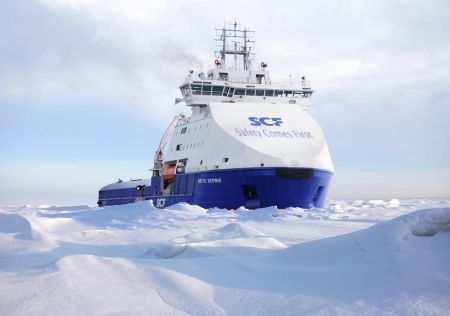 Finland: Arctech Delivers Icebreaking Offshore Vessel ‘Vitus Bering’
