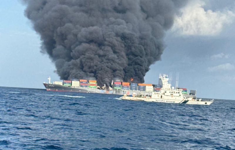 Fire and Salvage Teams Report Progress with Wan Hai 503 Efforts
