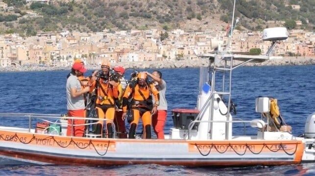 Four More Bodies Found in Wreck of Sunken Superyacht off Sicily
