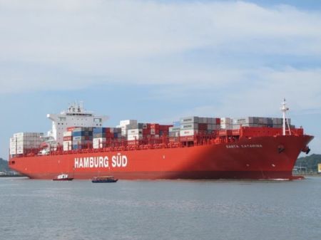 Germany: First Hamburg Sud ‘Santa’ Class Container Vessel to Call at Port of Hamburg