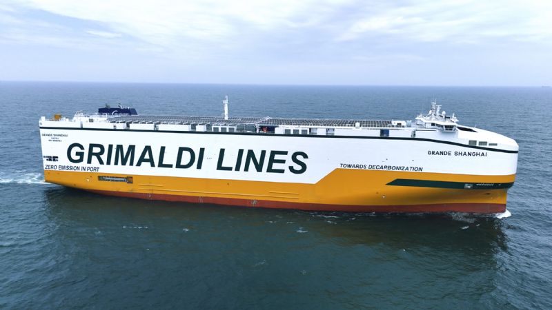 Grimaldi Names First of 10 Giant, Ammonia-Ready Car Carriers