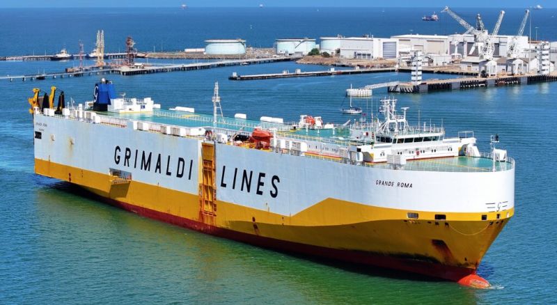 Grimaldi Names First of 10 Giant, Ammonia-Ready Car Carriers