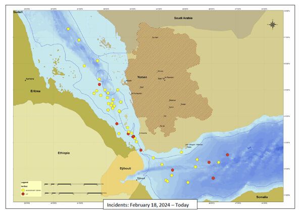 Houthi Claim Long-Range Attacks Including LPG Carrier in the Mediterranean