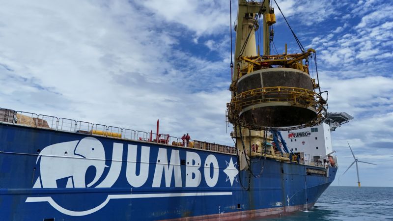 Jumbo Offshore completes monopile removal works offshore Taiwan
