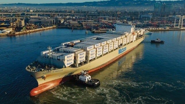 Matsons Third LNG Conversion Boxship Entered Service