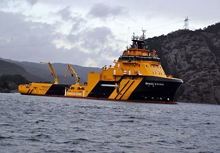 Norway: BP and Winch Tests for AHTS Brage Viking