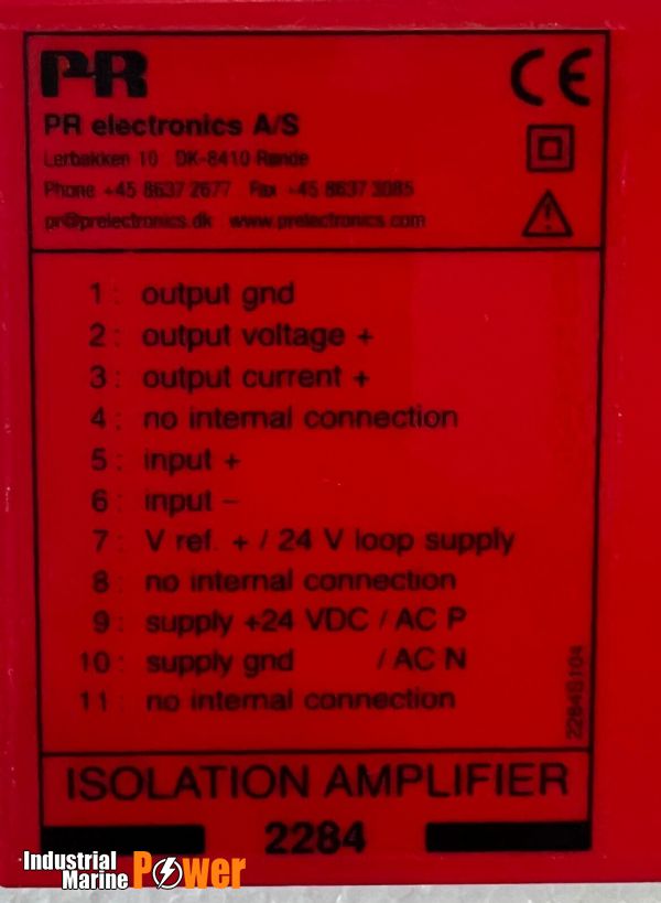 PR ELECTRONICS 2284 ISOLATION AMPLIFIER