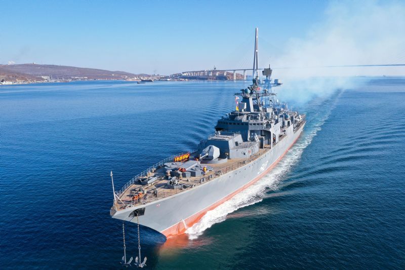 Russian Navy Flotilla Conducts Exercises in the Red Sea