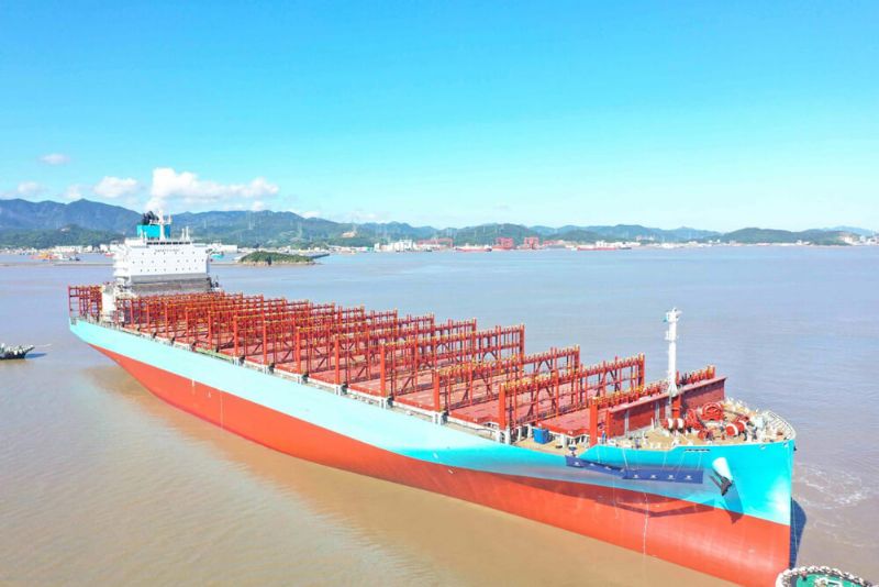 Tsuneishis China Shipyard Launches Next-Gen Methanol Containership