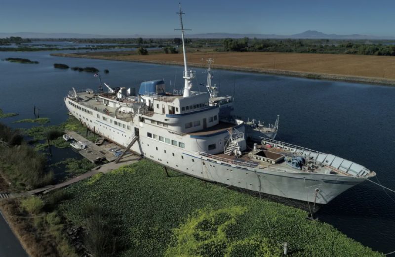 Well-Known Former Cruise Ship Sinks at Berth in Stockton