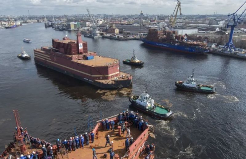 World's first floating nuclear barge to power Russia's Arctic oil drive - 'Nuclear Titanic'